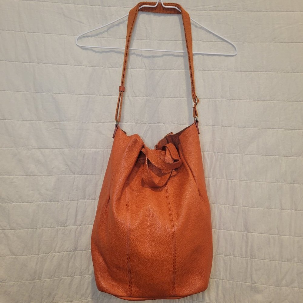 Orange Leather Hobo leather bag **VINTAGE**